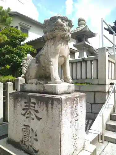 岡山神社の狛犬