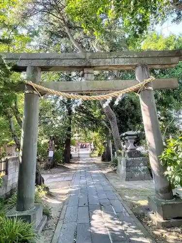 越谷香取神社の鳥居