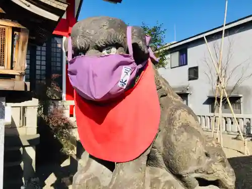 元郷氷川神社の狛犬