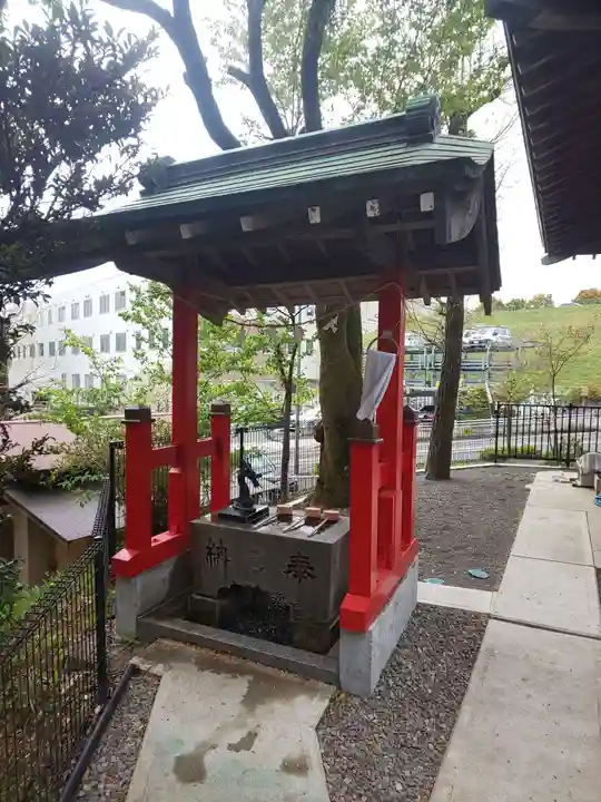 南大沢八幡神社の手水舎