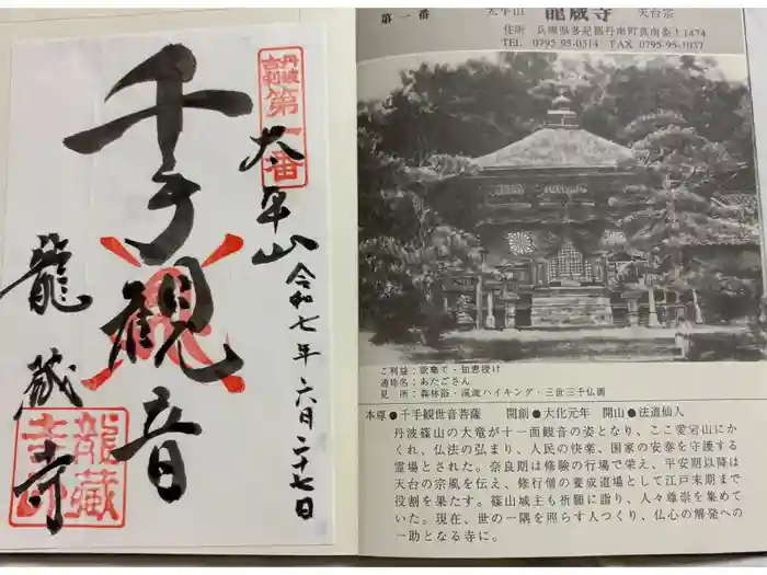 龍蔵寺の御朱印