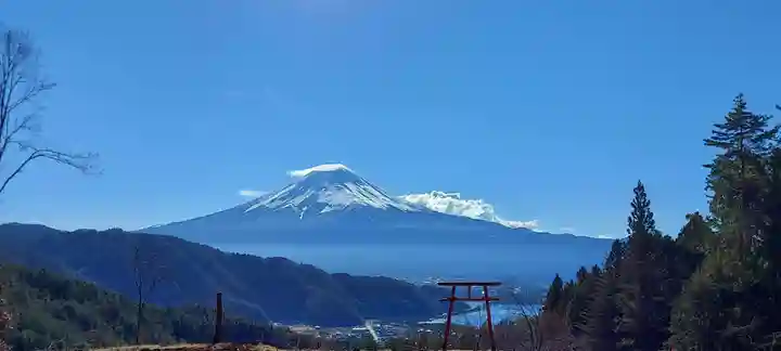 河口浅間神社の景色
