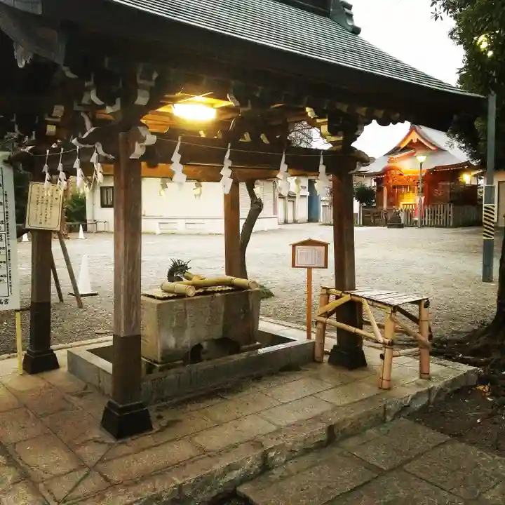 町田天満宮の手水舎