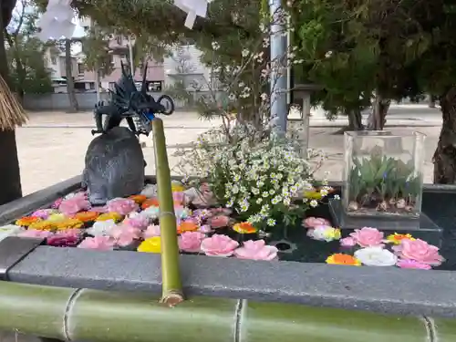 三津厳島神社の手水舎