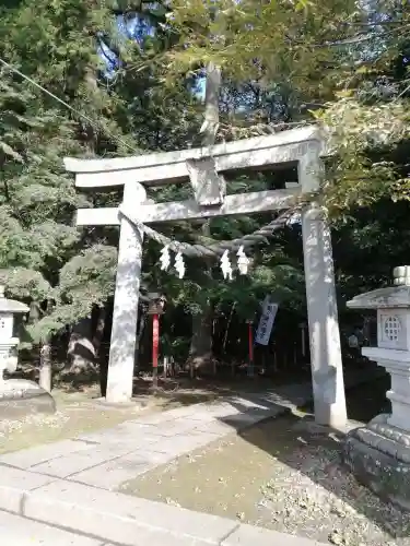 間々田八幡宮の鳥居