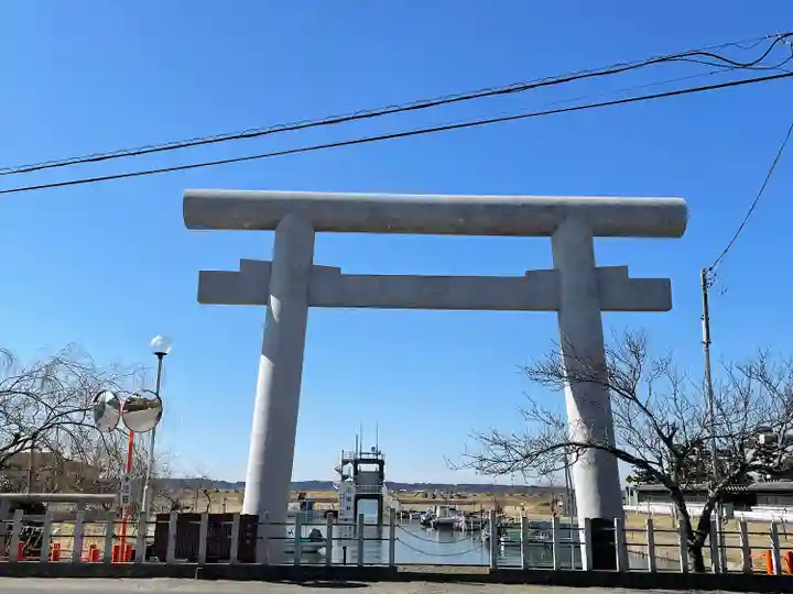 息栖神社の鳥居