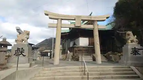 和布刈神社の鳥居