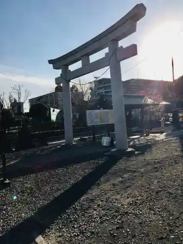 朝日氷川神社の鳥居