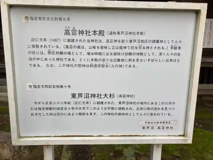 高龗神社(芦沼町)(栃木県)