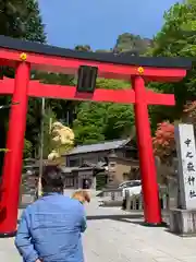 中之嶽神社の鳥居