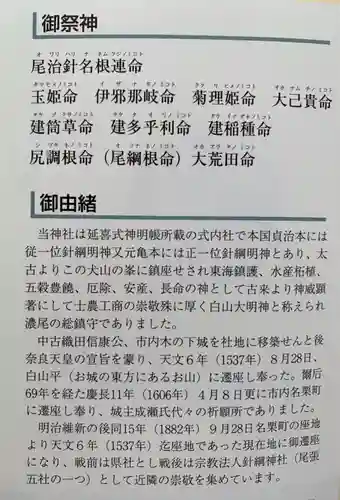 針綱神社の歴史