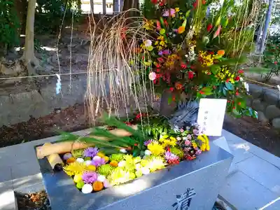 東海市熊野神社の手水舎