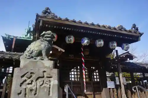 下総野田愛宕神社の狛犬