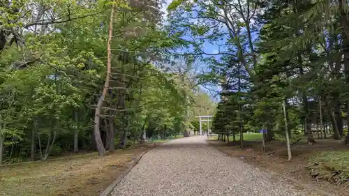 女満別神社の景色