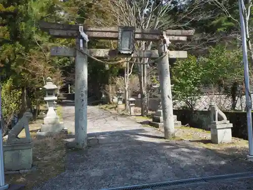 二所山田神社の鳥居