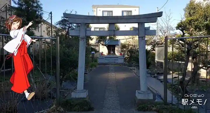 川端稲荷神社の鳥居