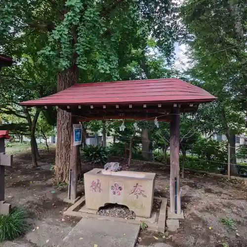 松が丘北野神社の手水