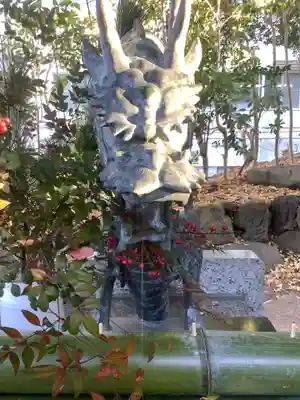 蝮ヶ池八幡宮の手水舎