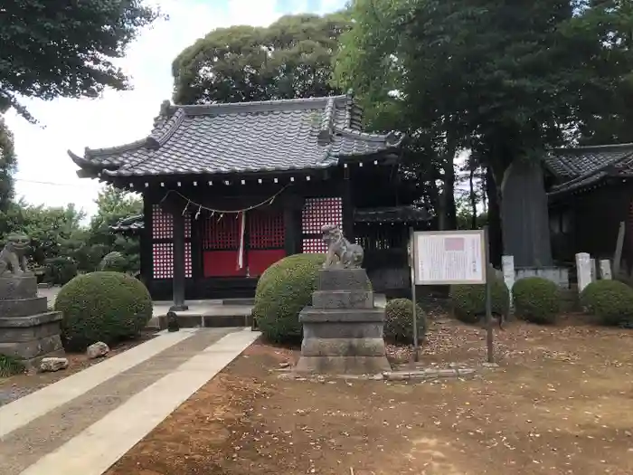 深作氷川神社の本殿