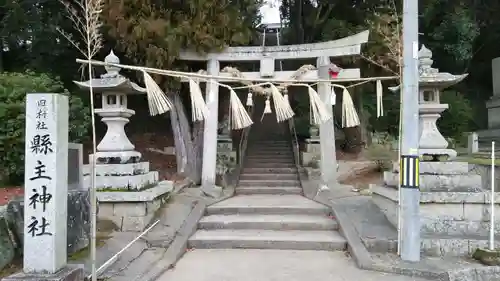 縣主神社の鳥居