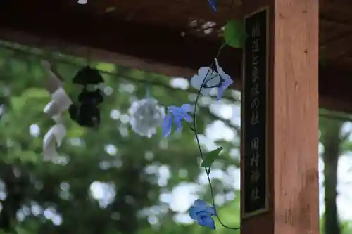 阿久津「田村神社」（郡山市阿久津町）旧社名：伊豆箱根三嶋三社の手水舎