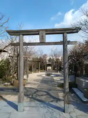 鉄道神社の鳥居