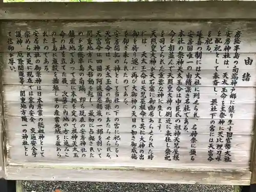 安房神社の歴史