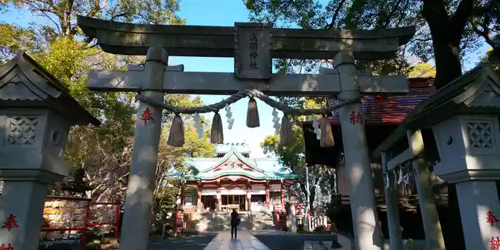 多摩川浅間神社の鳥居
