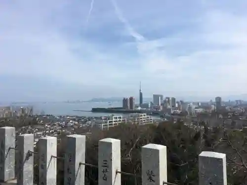 鷲尾愛宕神社の景色