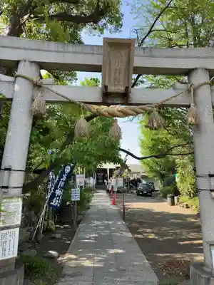 江北氷川神社の鳥居