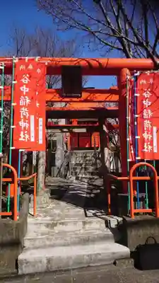 谷中稲荷神社の鳥居