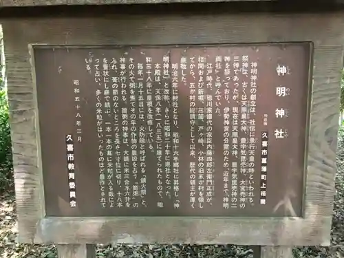 神明神社の歴史