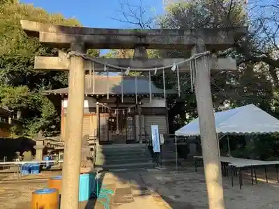 上田端八幡神社の鳥居