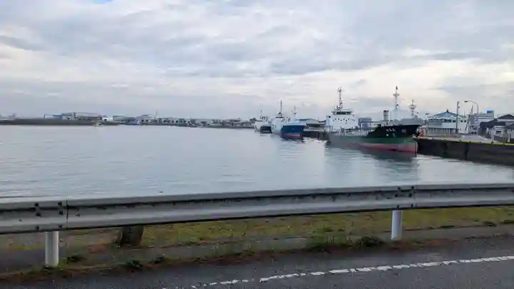 五色濱神社の景色