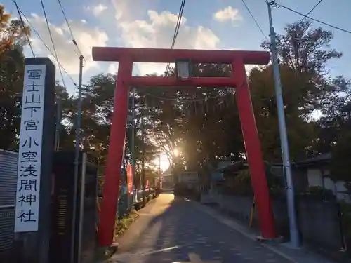 小室浅間神社の鳥居