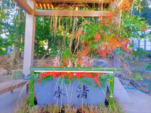 東海市熊野神社の手水舎