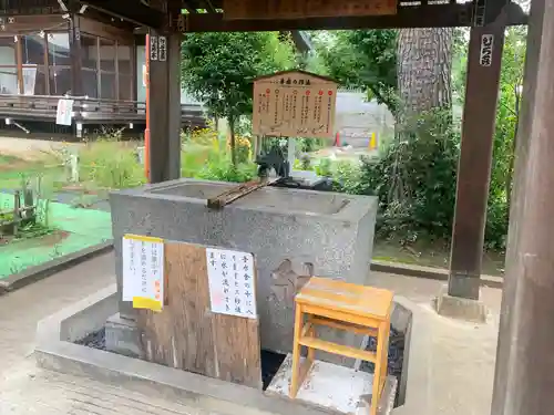 鷺宮八幡神社の手水