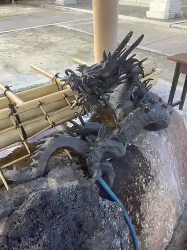 植田八幡宮の手水舎