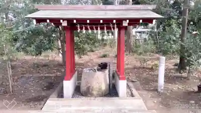 柞祖霊社の手水舎