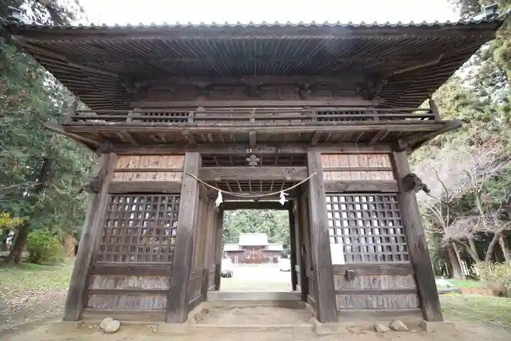 安曽神社の山門・神門
