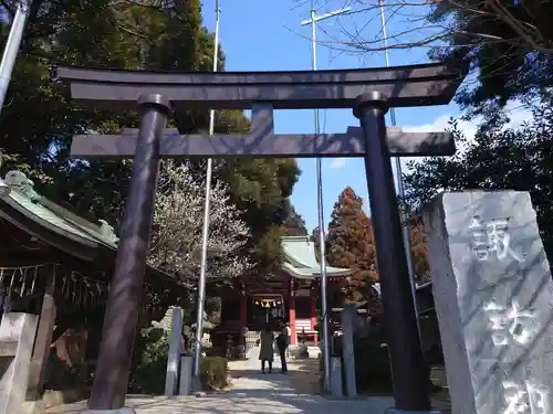柏諏訪神社の鳥居