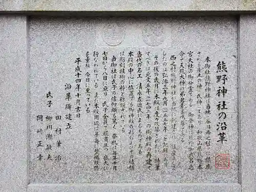 熊野神社の歴史