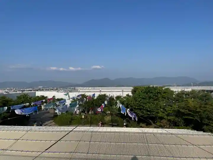 鉄道神社の景色