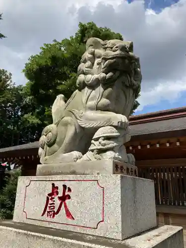 亀ケ池八幡宮の狛犬