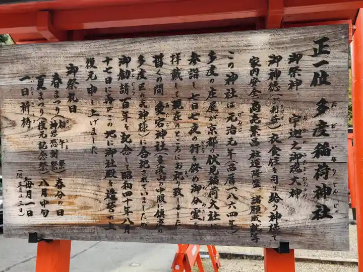 多度稲荷神社の歴史