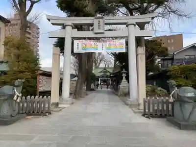 亀有香取神社の鳥居