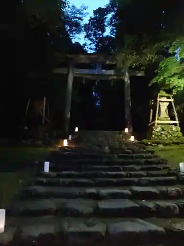 平泉寺白山神社の鳥居