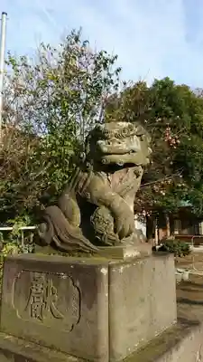 谷原氷川神社の狛犬