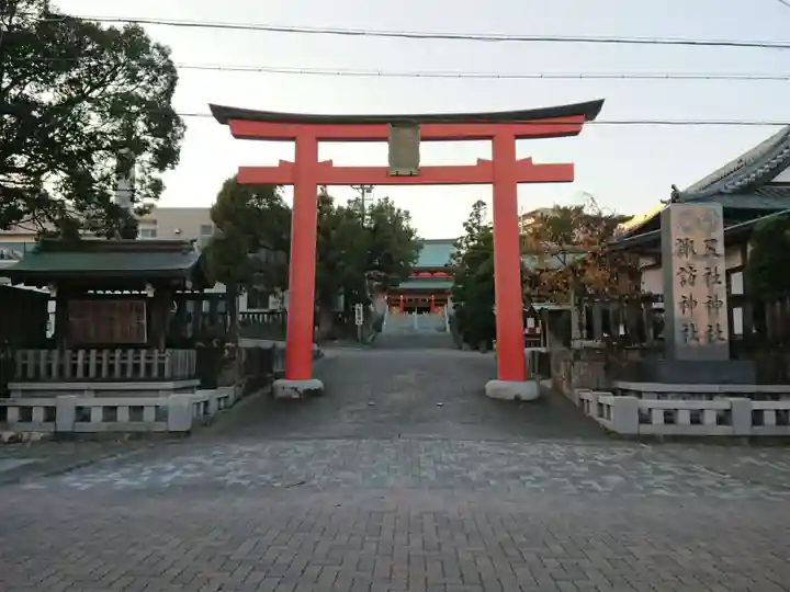 五社神社 諏訪神社の鳥居