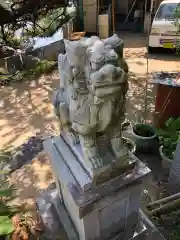 湊三嶋大明神社の狛犬